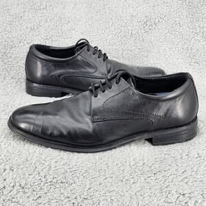 Vionic 45 Joseph Classic Black Leather Men's Dress Shoes Sz 8 Derby Oxfords